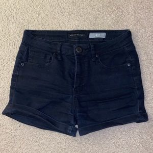 Aeropostale Black Jean Shorts